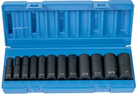 Grey Pneumatic 1213D 3/8" Impact Socket Set 3 Grey Pneumatic 1213D 3/8" Impact Socket Set