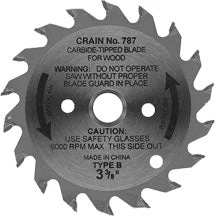 Crain 787 3-3/8" Toe-Kick Wood Saw Blade