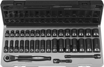 Grey Pneumatic 81635MRD 3/8" Impact Duo-Socket Set 3 Grey Pneumatic 81635MRD 3/8" Impact Duo-Socket Set