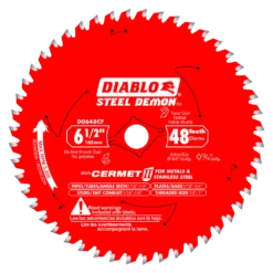 Diablo D0648CF 6-1/2" X 48 Tooth Cermet II Saw Blade