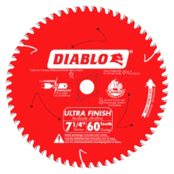 Diablo D0760A 7-1/4" X 60 Tooth Ultra Finish Saw Blade