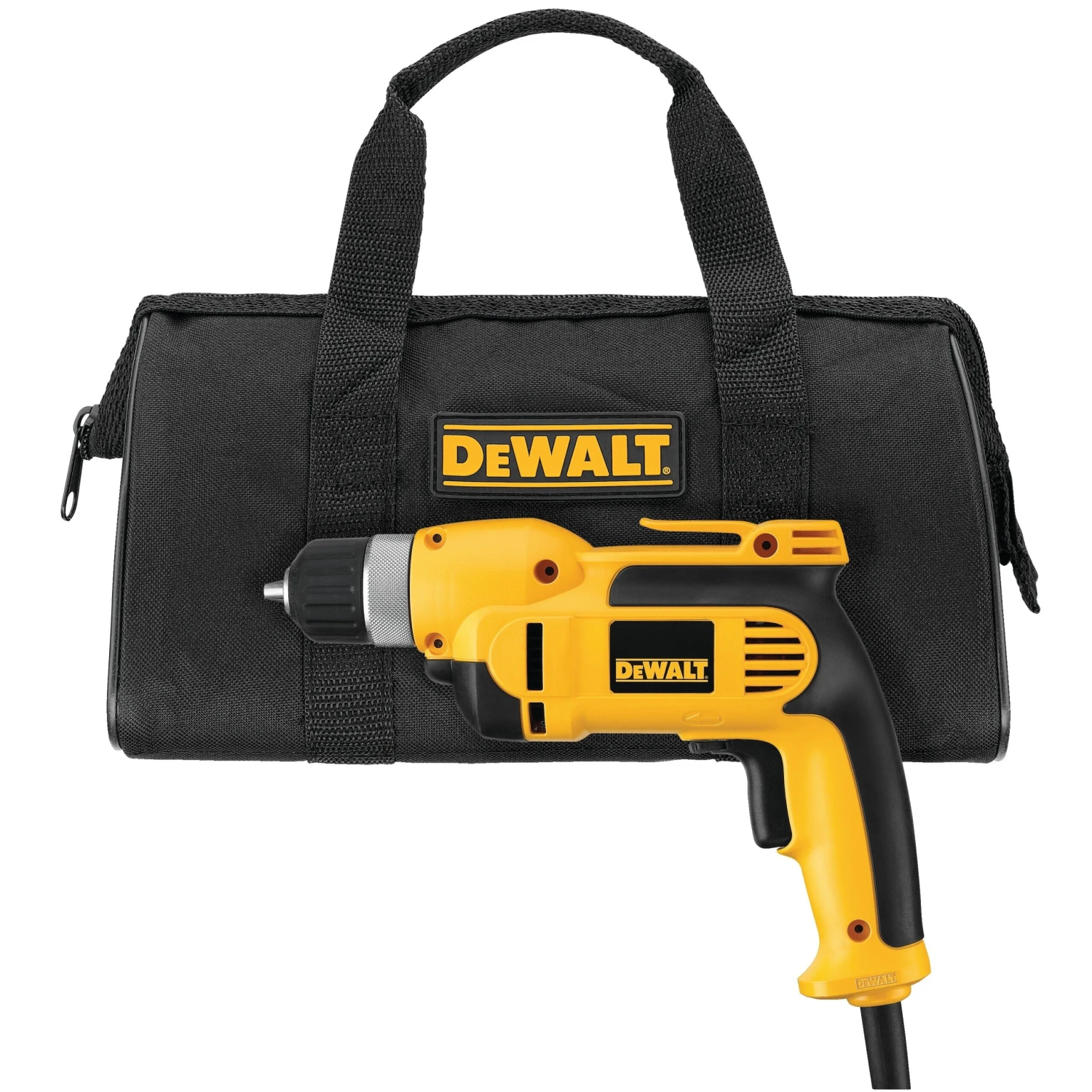 DeWalt DWD110K 3/8" VSR Pistol Grip Drill Kit With Keyless Chuck 3 DeWalt DWD110K 3/8" VSR Pistol Grip Drill Kit With Keyless Chuck