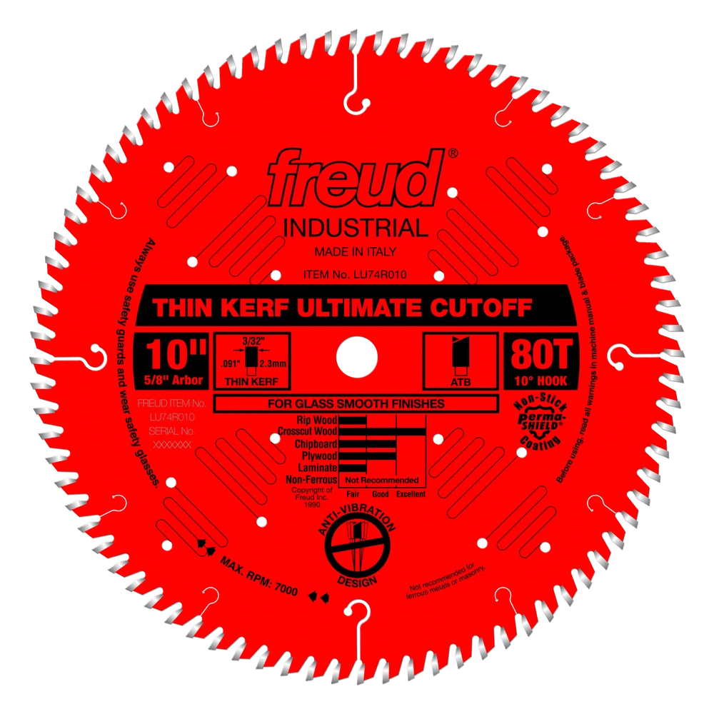 Freud LU74R010 10" Coated Ultimate Thin Kerf Saw Blade 3 Freud LU74R010 10" Coated Ultimate Thin Kerf Saw Blade