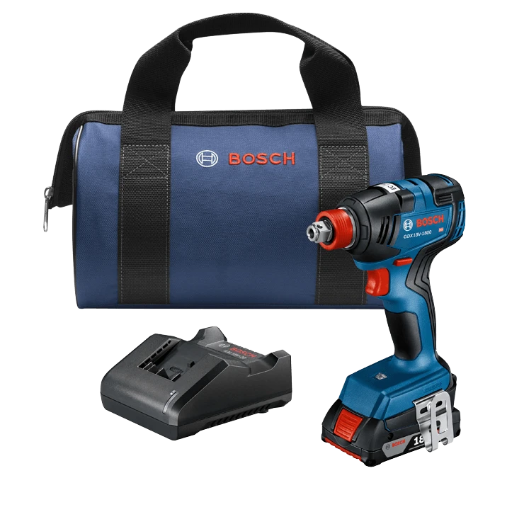 Bosch GDX18V-1800B12 18V EC Brushless Freak 1/4" And 1/2" Two-In-One Bit/Socket Impact Driver Kit 3 Bosch GDX18V-1800B12 18V EC Brushless Freak 1/4" And 1/2" Two-In-One Bit/Socket Impact Driver Kit