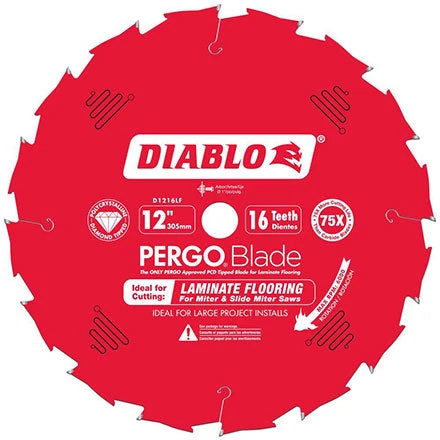 Diablo D1216LF 12" Pergo Saw Blade 3 Diablo D1216LF 12" Pergo Saw Blade