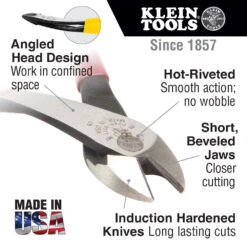 Klein D248-8 8" Angled Head, Short Jaw Diagonal Cutting Pliers -Tool Sale Store image 029e3dce 2ca3 4272 83b2 602465716334