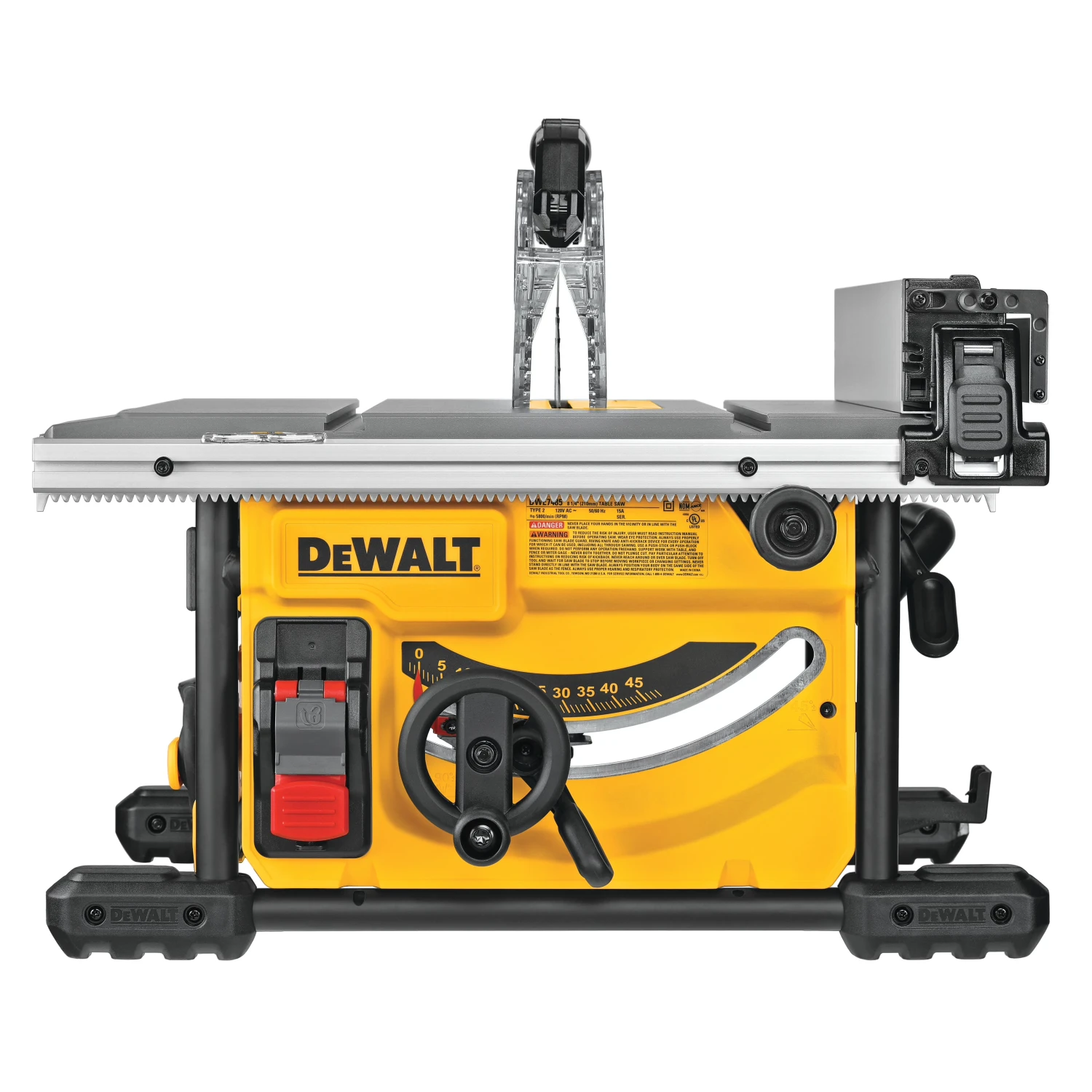 DeWalt DWE7485WS 8-1/4" Compact Jobsite Table Saw With Stand 4 DeWalt DWE7485WS 8-1/4" Compact Jobsite Table Saw With Stand - Image 2