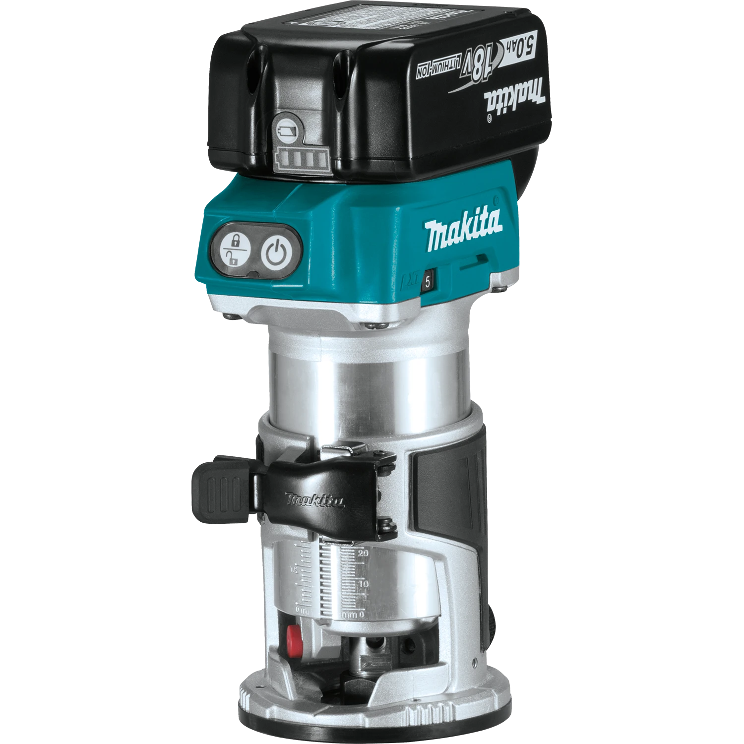 Makita XTR01T7 18V LXT Compact Cordless Router Kit 4 Makita XTR01T7 18V LXT Compact Cordless Router Kit - Image 2