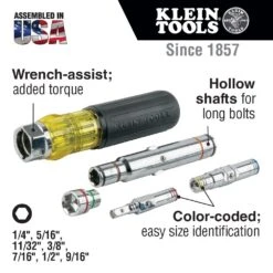 Klein 32807MAG 7-in-1 Magnetic Multi-Bit Screwdriver / Nut Driver -Tool Sale Store image a0695e95 29e8 4010 9e04 0f340ed7153f