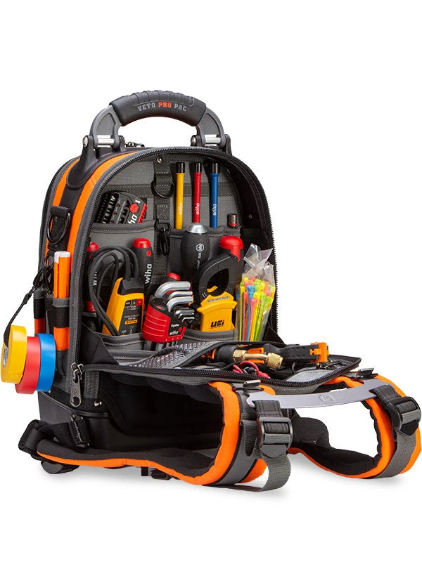 Veto Pro Pac Tech Pac MC Hi-Viz Orange Tool Bag 4 Veto Pro Pac Tech Pac MC Hi-Viz Orange Tool Bag - Image 2