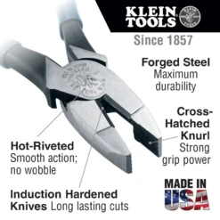 Klein D213-9NE New England Nose 9" Lineman's Pliers -Tool Sale Store image b6b8981d 8d80 4bde add3 8217b09ccb70
