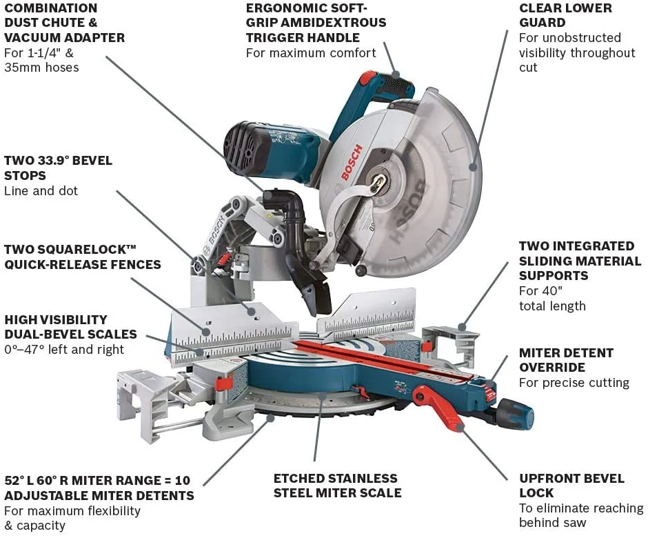 Bosch GCM12SD 12" Glide Miter Saw 4 Bosch GCM12SD 12" Glide Miter Saw - Image 2